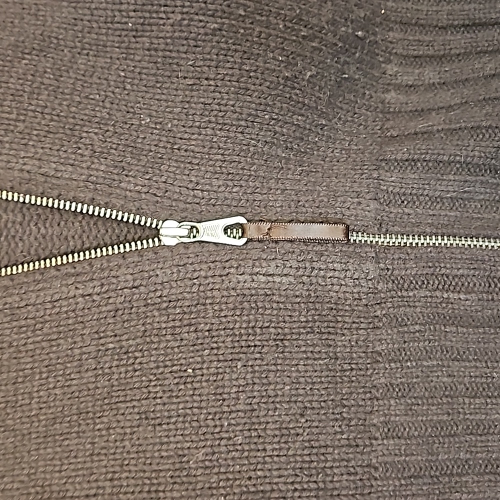 Brown Zip-Up Sweater - Picture 5 of 8
